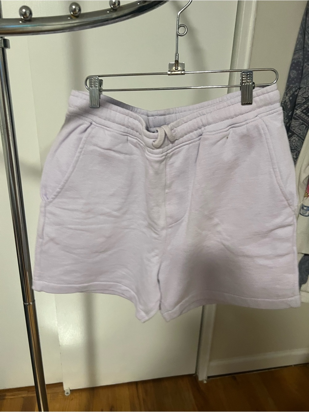 Fashion Nova Men's Lavender Athletic Drawstring Shorts